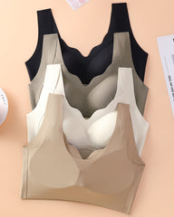 Women's V Neck Seamless Wire-free Comfortable Breathable Vest Bra