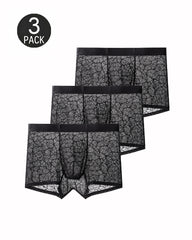 Men's Ultra-thin Lace Breathable Mesh Boxer Briefs