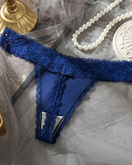 Sexy Pure Cotton Lace Low-rise Seamless Thong
