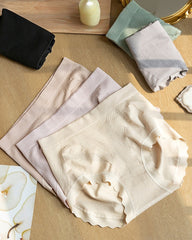 Mulberry Silk Warming Temperature-sensitive 10A Antibacterial Crotch High Elasticity Seamless Hip-lifting Panties