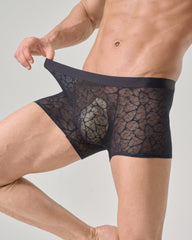 Men's Ultra-thin Lace Breathable Mesh Boxer Briefs