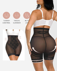 High Waist Tummy Control Lace Butt Lifting Shapewear Shorts