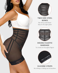 High Waist Tummy Control Lace Butt Lifting Shapewear Shorts